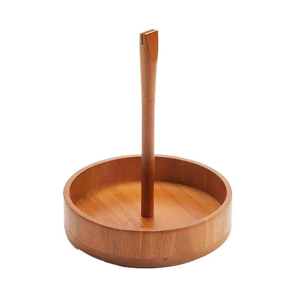 American Metalcraft, Inc. CONDIMENT CADDY, WOOD, ACACIA, 8-3/8" DIA.
