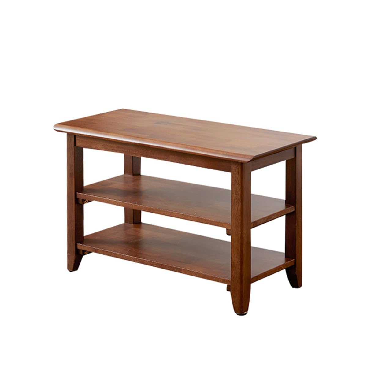 XKZG Shoe Storage Bench Wooden Shoe Rack Bench Rustic Solid Wood Entryway Bench (Brown,23.6")