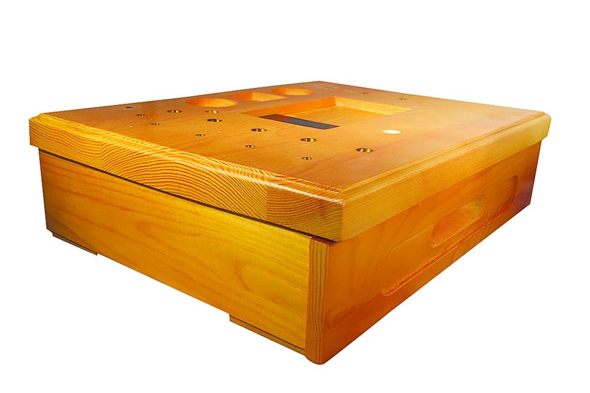 Creative Angler Wooden Fly Tying Station with Super AA Vise, Fly Fishing Tool Organizer Caddy, Materials Tray Holder for Tying Flies