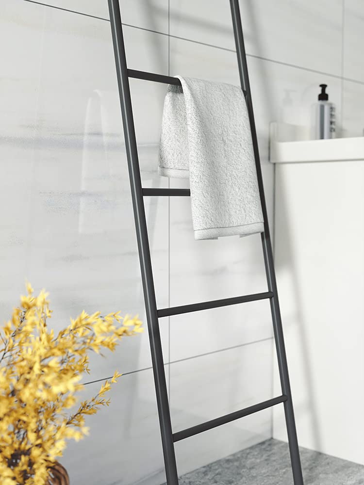 Coat Rack Simple Hanger Bedroom Wrought Iron Wall Coat Rack Floor-Standing Ladder-Shaped Clothes Storage Rack Hanger Tree Hat Hanger Holder (Color : Gold-42x88cm)