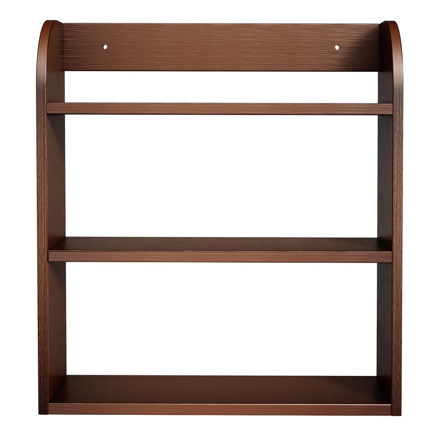 ROMGUAR CRAFT 3 Tier Bamboo Spice Rack, Countertop or Wall Mounting Wood Spice Jars Organizer Shelf for Kitche, Pantry (Brown)