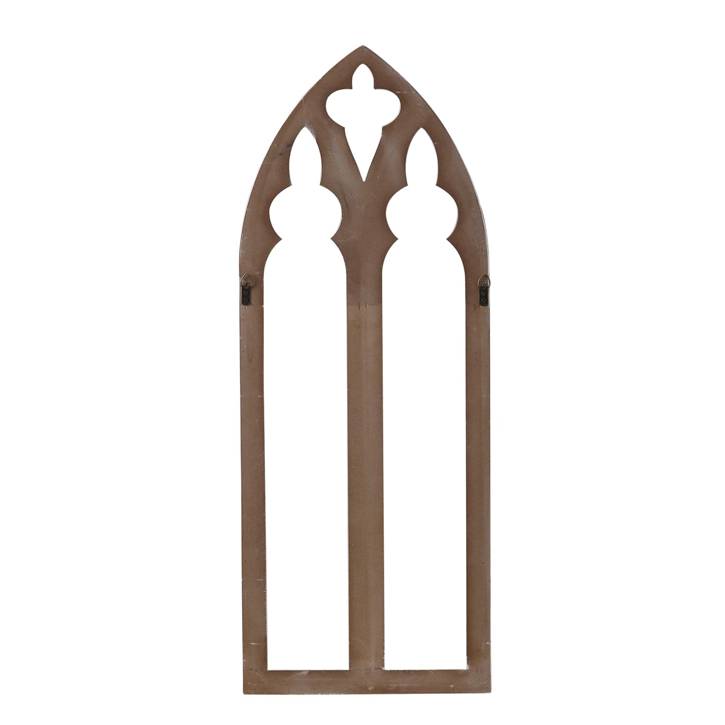 Sintosin Rustic Arched Window Frame Wall Decor 40 X 16 Inch, Hanging Distressed White Wooden Cathedral Farmhouse Faux Window Wall Art for Home Decor Living Room Bedroom Kitchen Hallway