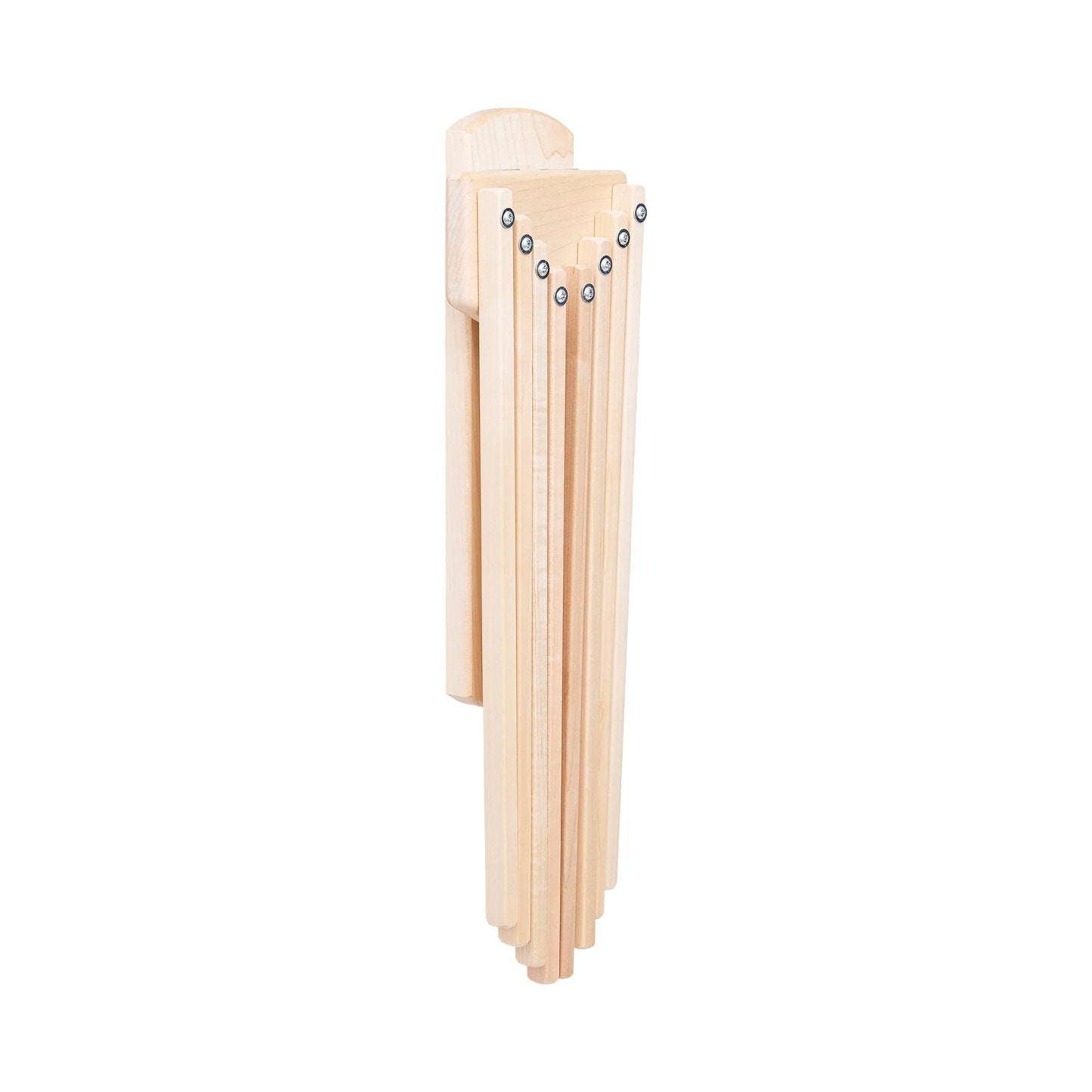 Pennsylvania Woodworks Wall Mounted Clothes Drying Rack - Heavy Duty, Collapsible Laundry Rack for Drying Clothes - Solid Maple Hardwood Foldable Drying Rack - Made in The USA - (Small)