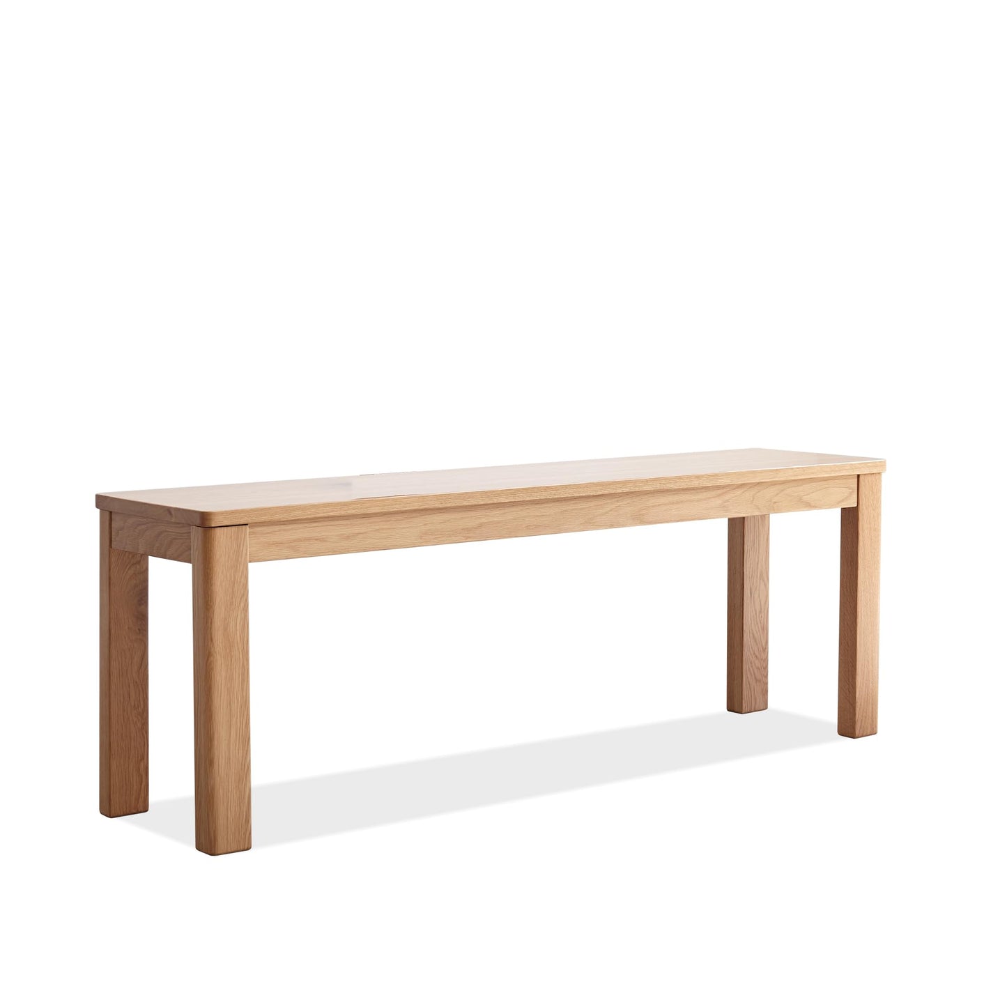 KEIKI Dinning Bench, 47.2" L Wood Dining Bench Indoor, Farmhouse Kitchen Table Bench for Kitchen, Living Room, Entryway, Oak