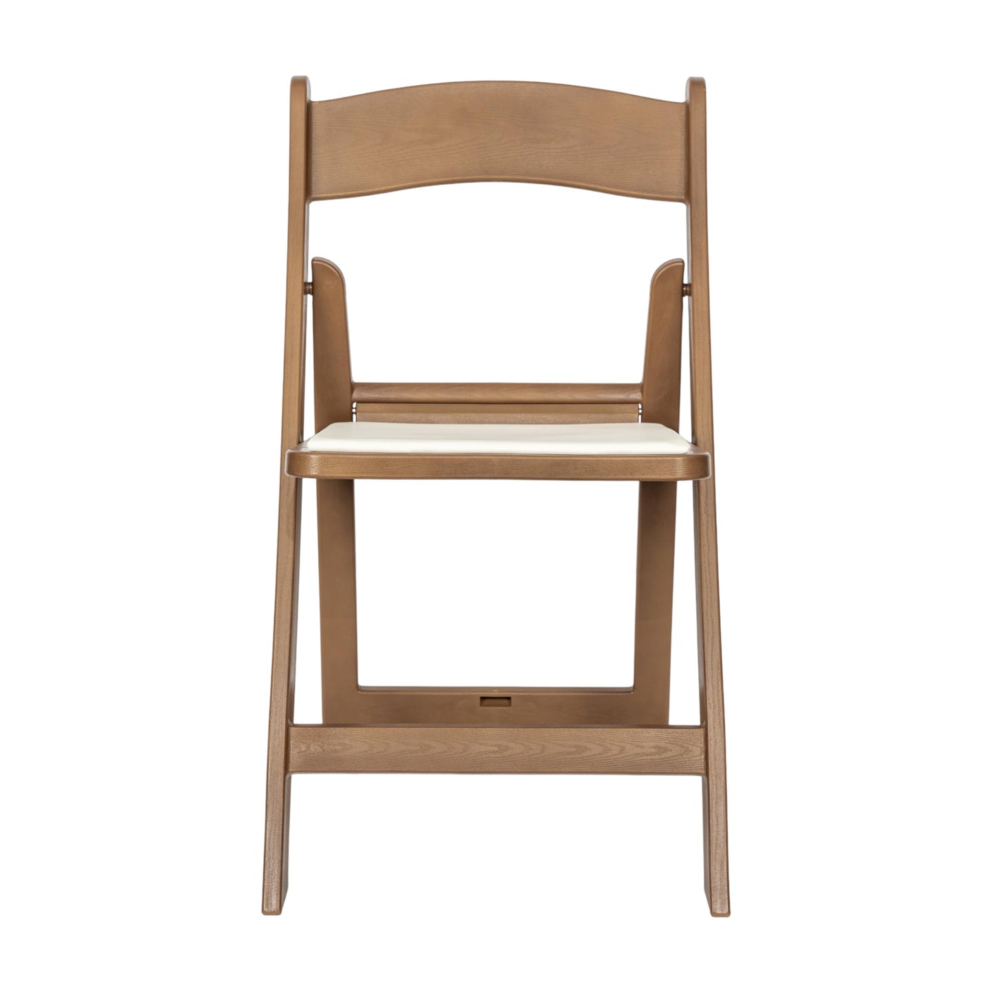 Flash Furniture Hercules Commercial Indoor/Outdoor Folding Event Chair, Wood Look, Weather-Resistant, Lightweight Design, Versatile Use, Set of 2, Chestnut