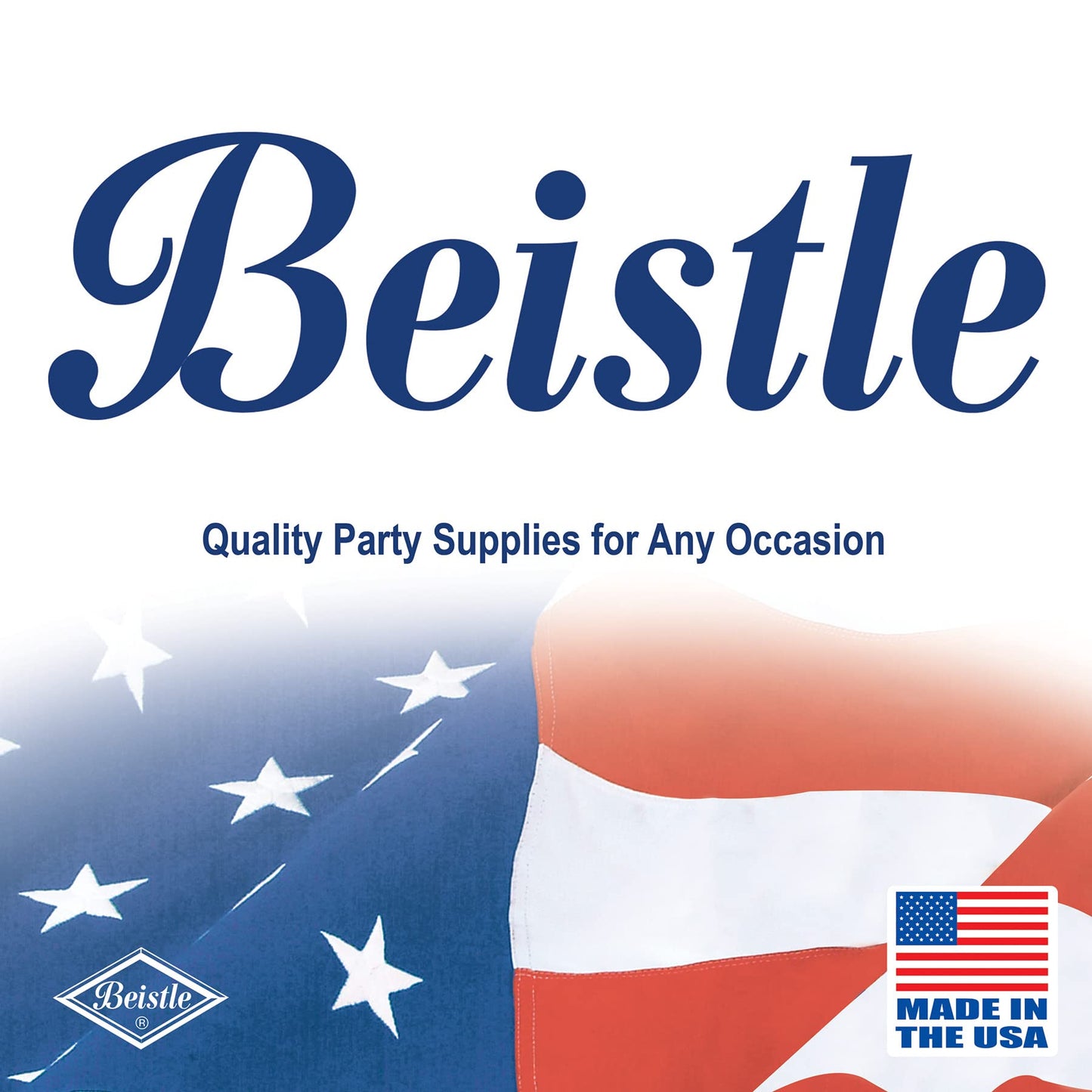 Beistle “50th” Anniversary Yard Signs – 2-Pack Double-Sided Cardstock Lawn Decorations with Gold Print on Wooden Stakes, Fiftieth Party Décor for Golden Anniversary Celebrations, 12" x 15"