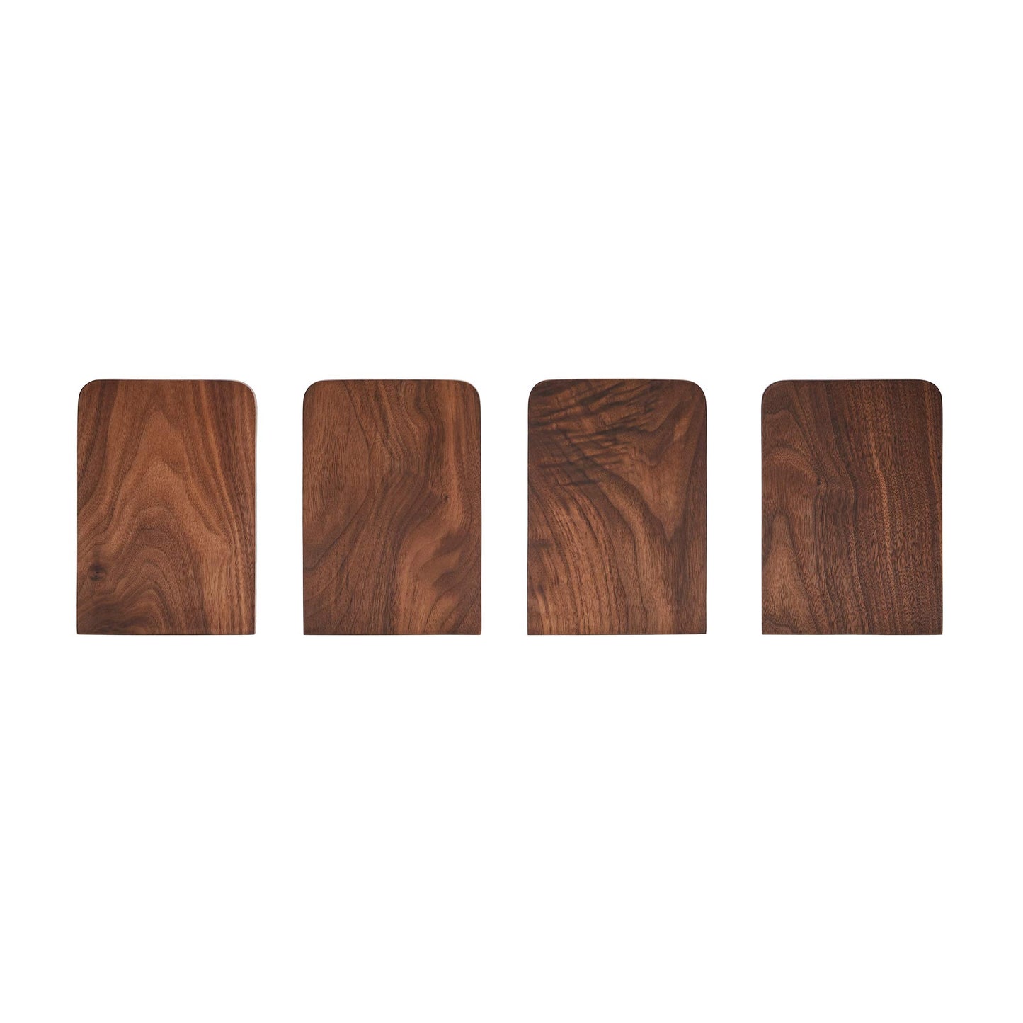 Pandapark Wood Bookends,Non-Skid Bookend for Shelves,Heavy Duty Bookends,Book Stand for Books/CDs,1 Pair