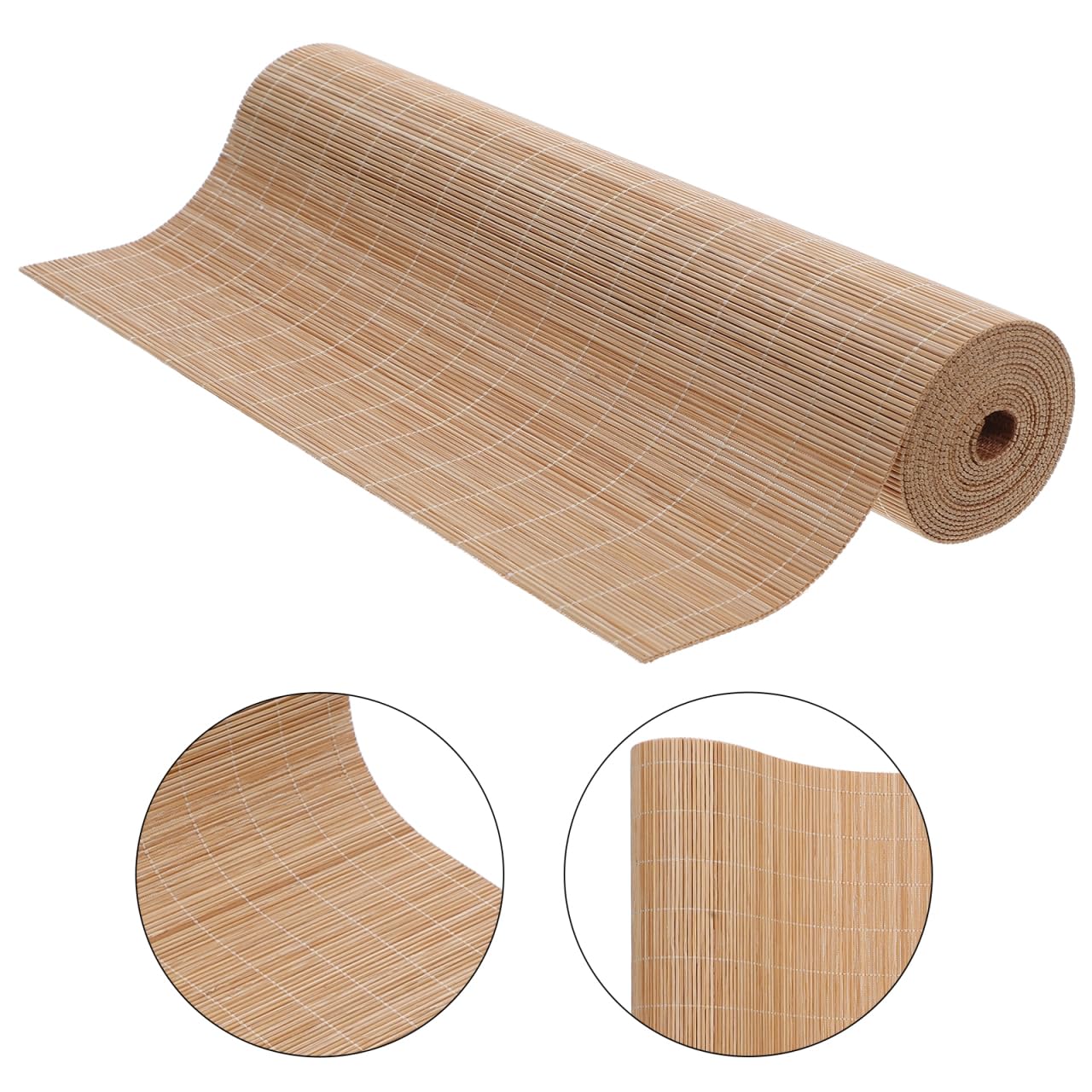 ULTECHNOVO Natural Bamboo Table Runner Cuttable Dining Mat Heat Resistant Bamboo Placemat Roll for Kitchen Table Decoration Tea Ceremony