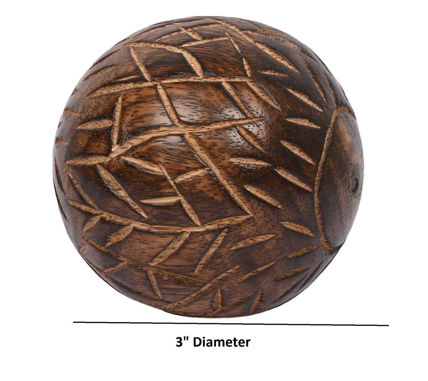 Samhita Decorative Mango Wood Round Balls Set of 3 for Home Decor Modern Decorative Balls for Living Room, Bedroom, Kitchen, Bathroom, Office.