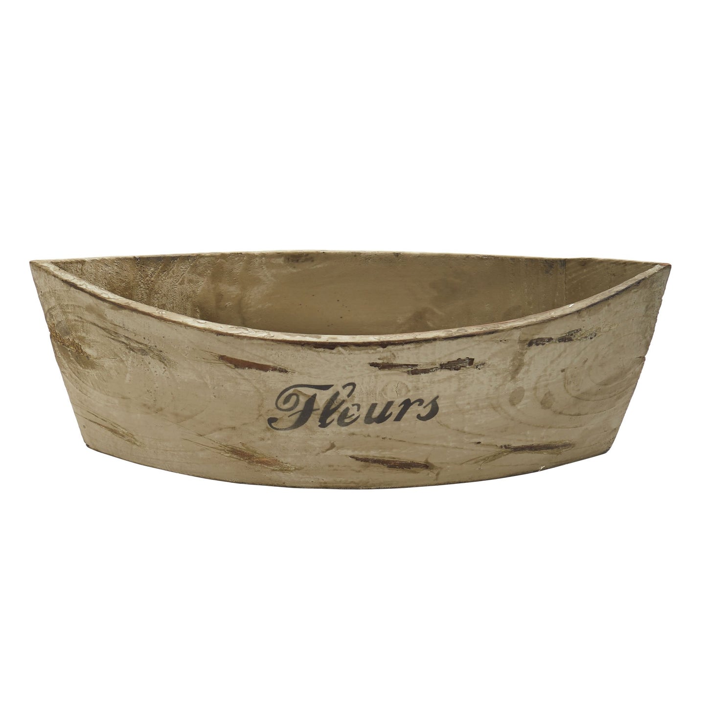 Nearly Natural White Washed Wood (Set of 3) Planter, Beige