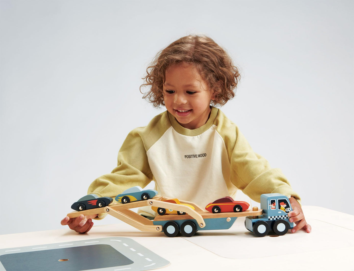 Tender Leaf Toys Car Transporter - Imaginative Play Gift for Children Encourage Social Development and Language Skills