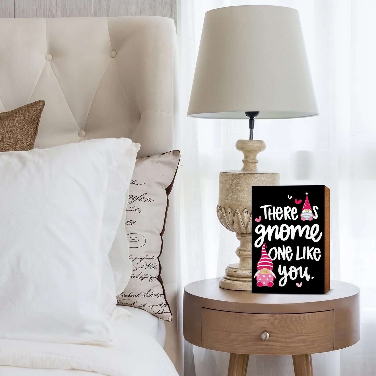 LifeSong Milestones Valentine’s Day Wooden Small Table Décor and Shelf Sitter| Modern Home Décorations| Cute Unique Remembrance for Boyfriend Girlfriends, Couple Parents 5.5x8