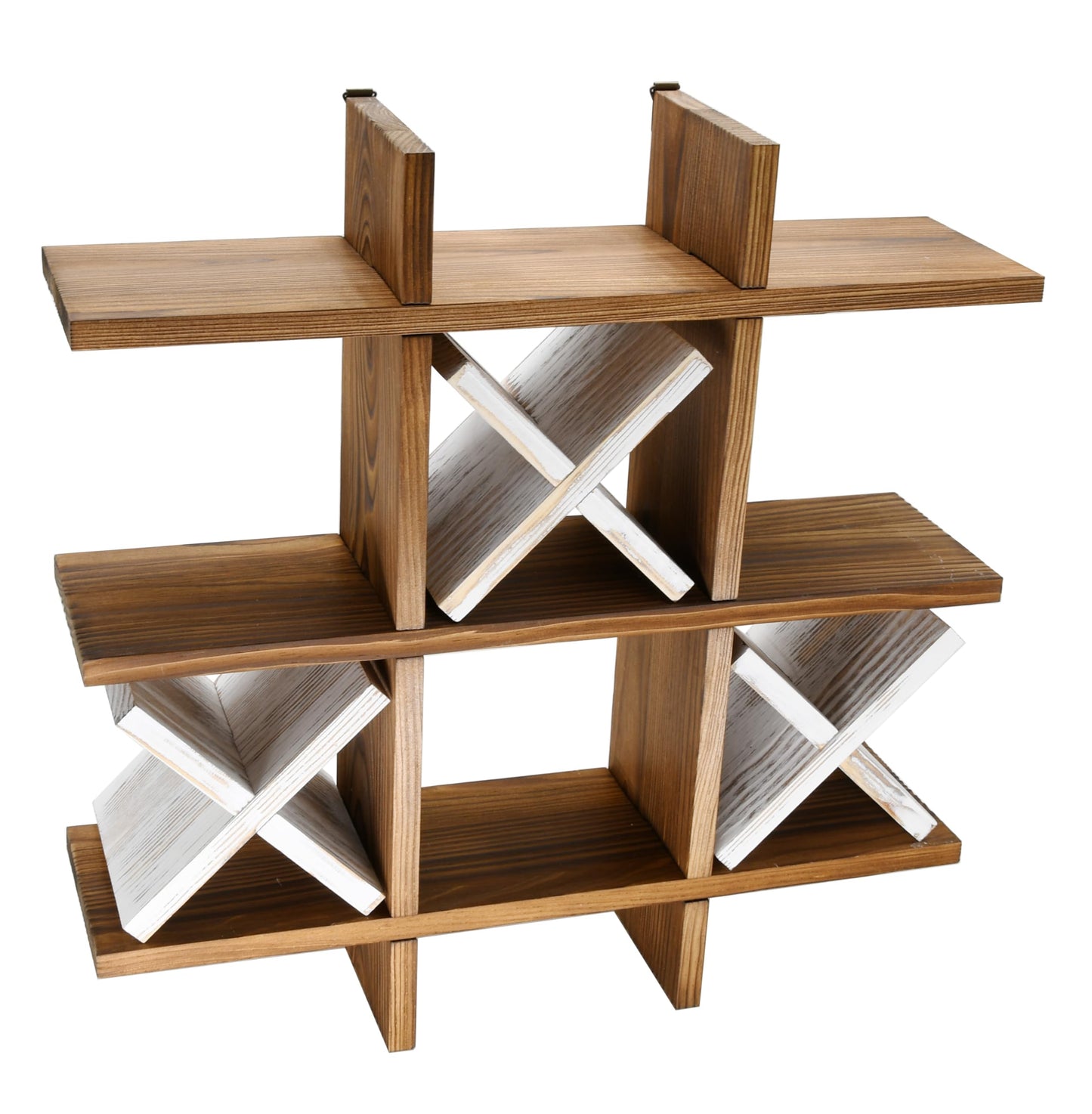 Owlgift Tic Tac Toe Toilet Paper Holder Rack Rustic Burnt Wooden Toilet Paper Storage Bathroom Hanging Storage Wall Mounted Shelves Décor for Toilet Tissue Farmhouse