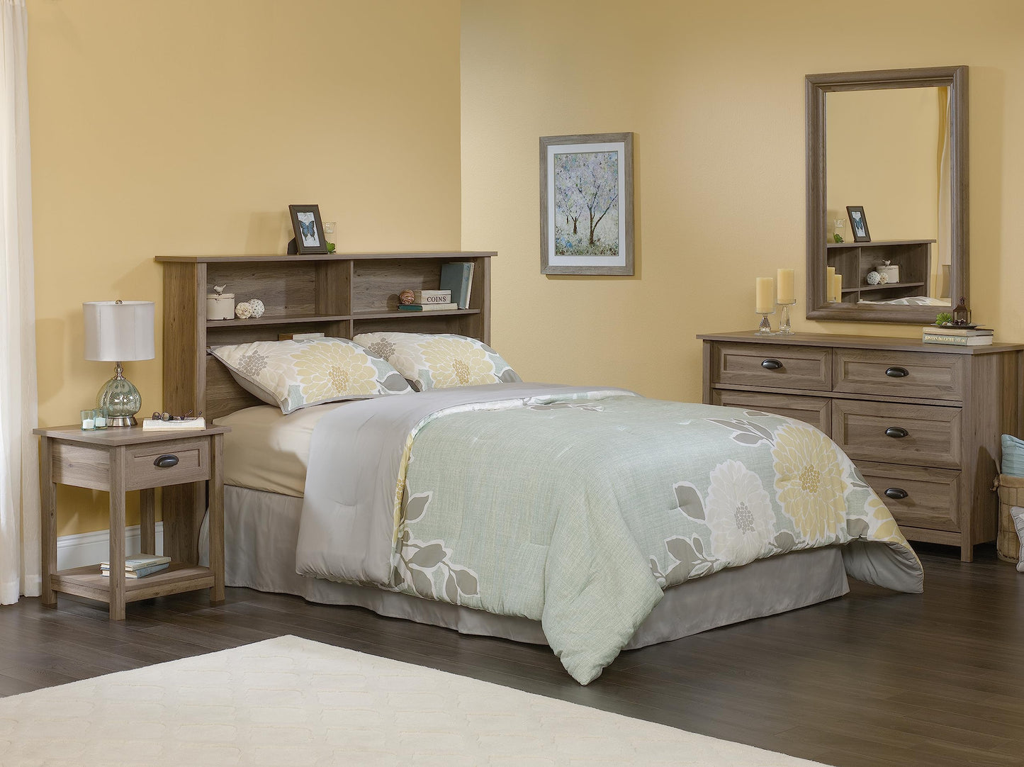 Sauder County Line Dresser, Salt Oak finish