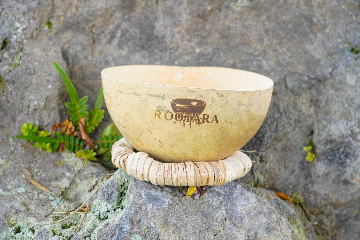 ROOTARA Handcrafted Organic Morro Bowl –Rustic Eco-Friendly Serving Bowl for Salad, Snacks, and Home Decor – Sustainable Artisan Kitchenware PLASTIC FREE (Small)