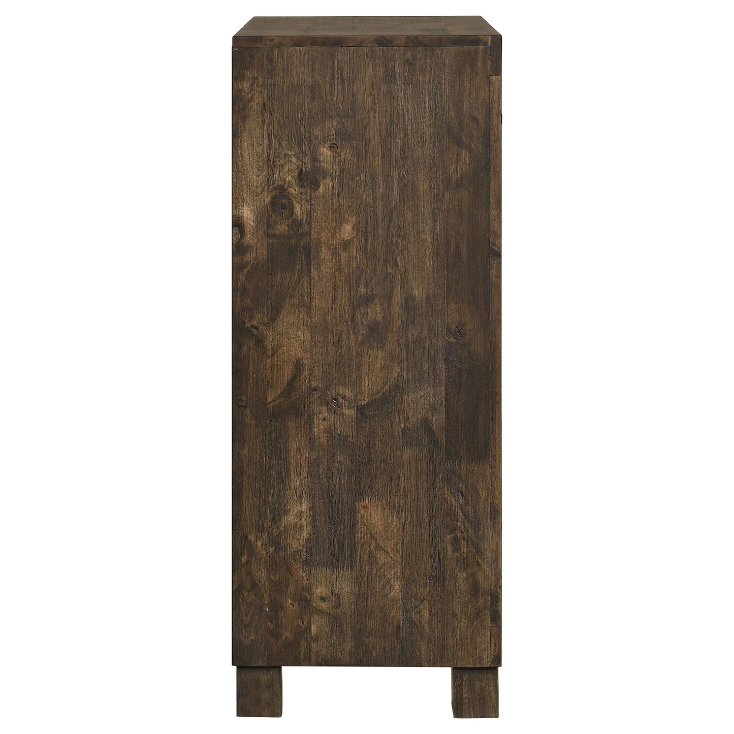 Coaster Home Furnishings Woodmont Farmhouse Wood 5-Drawer Bedroom Chest of Drawers Chiffonier Clothing Storage Cabinet Bedroom Armoire Tall Dresser Organizer Unit Rustic Golden Brown 222635