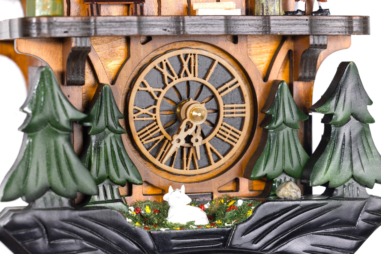 Cuckoopro Cuckoo Clock, Black Forest Style Wooden Pendulum Quartz Wall Clock, Volume Control, Night Silent, Gift Package, Professional Service