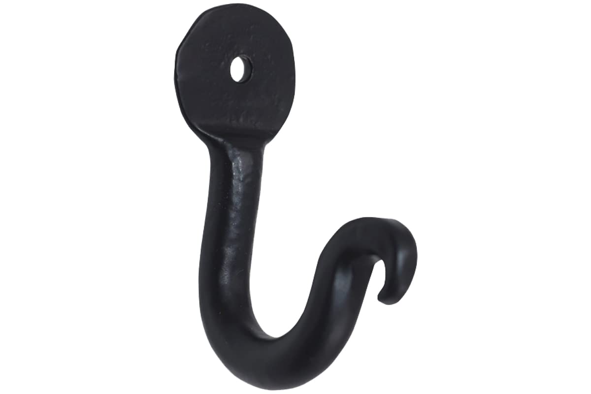 The Metal Magician Pack of 20 Large Penny Single Robe Hook 2 Inch Iron Blacksmith Key Holder Towel, Handbags, Hat Hanging Perfect for Bathroom, Kitchen, Living Room
