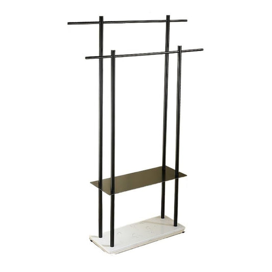 Towel Rack Vertical Floor-Standing Marble Towel Rack Hotel Bathroom Storage Toilet Bar Free Standing Rail