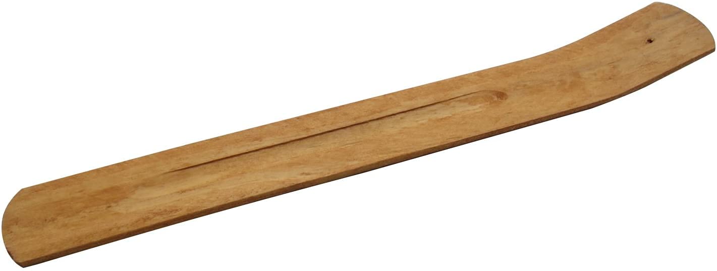 TRENDBOX 100pcs Handmade Plain Wood Wooden Incense Stick Holder Burner Ash Catcher Natural Design Buddhist