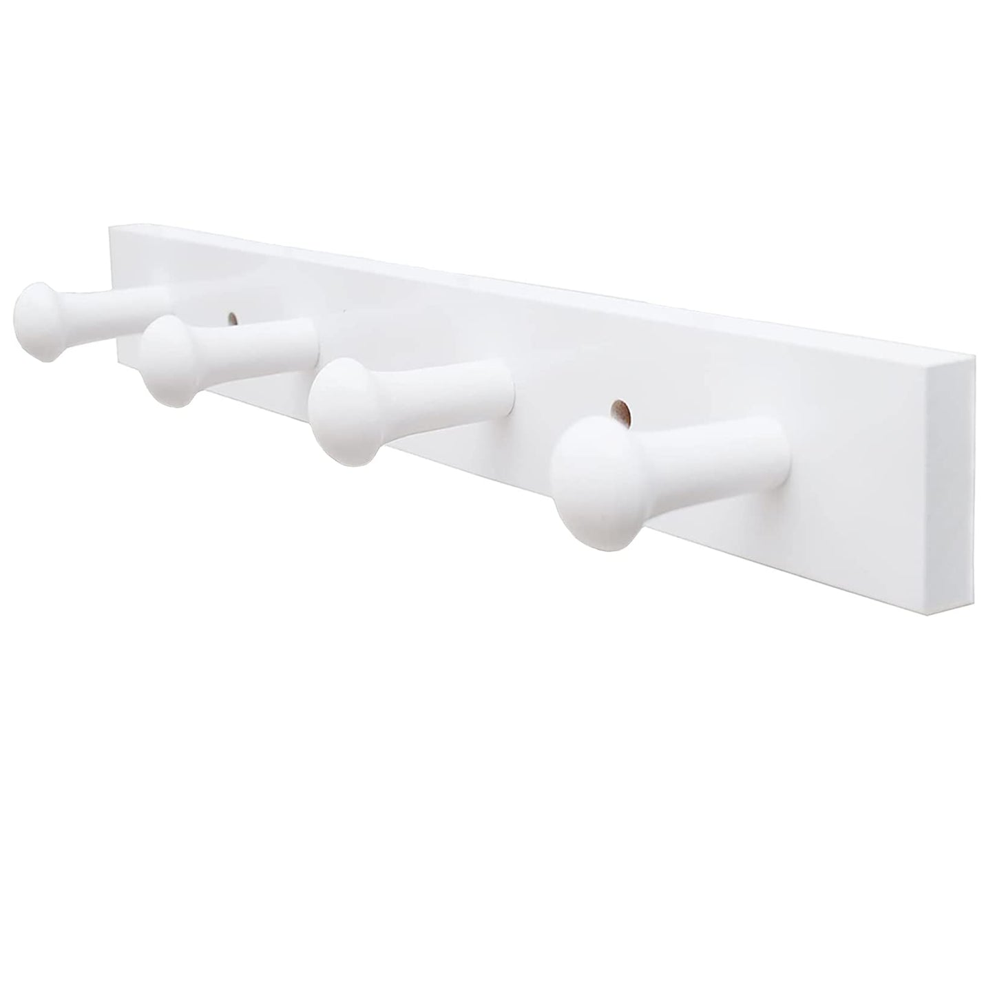Wooden Peg Coat Rack for Kid's Room - Wall Mounted Hooks for Coats, Jackets, Hoodies, Bath Towels & Robes - Hangers for Boys Girls Nursery Room Bedroom Bathroom