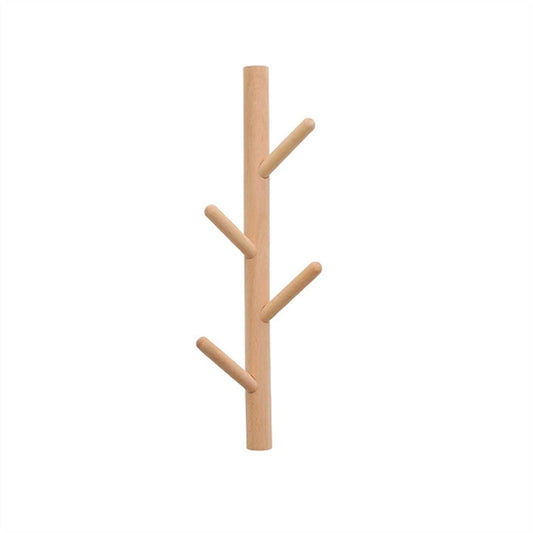 GAORUIFENG Wall Mounted Coat Rack Handcraft Tree Branch Coat Hanger Wooden Keys Rack Wall Hanging Clothes Storage Hat Organizer Hook Decoration Creative Coat Rack Tree (Color : 1) (1)
