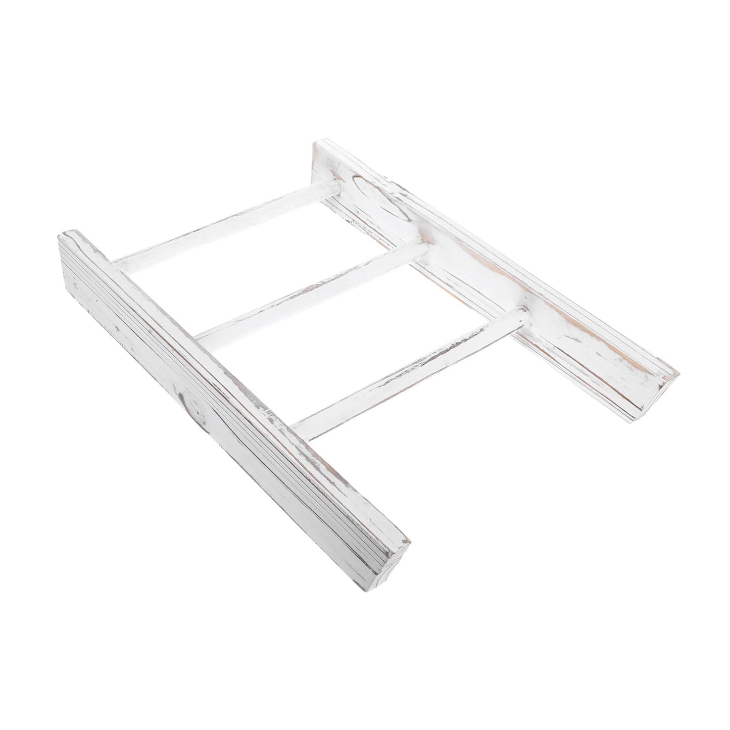 PRETYZOOM Miniature Rustic Ladder Towel Rack for Bathroom and Kitchen Space Saving Farmhouse Decor with Multipurpose Display Function Easy Access Hand Towel Holder for Small Spaces