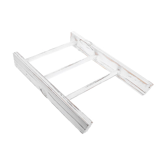 PRETYZOOM Miniature Rustic Ladder Towel Rack for Bathroom and Kitchen Space Saving Farmhouse Decor with Multipurpose Display Function Easy Access Hand Towel Holder for Small Spaces