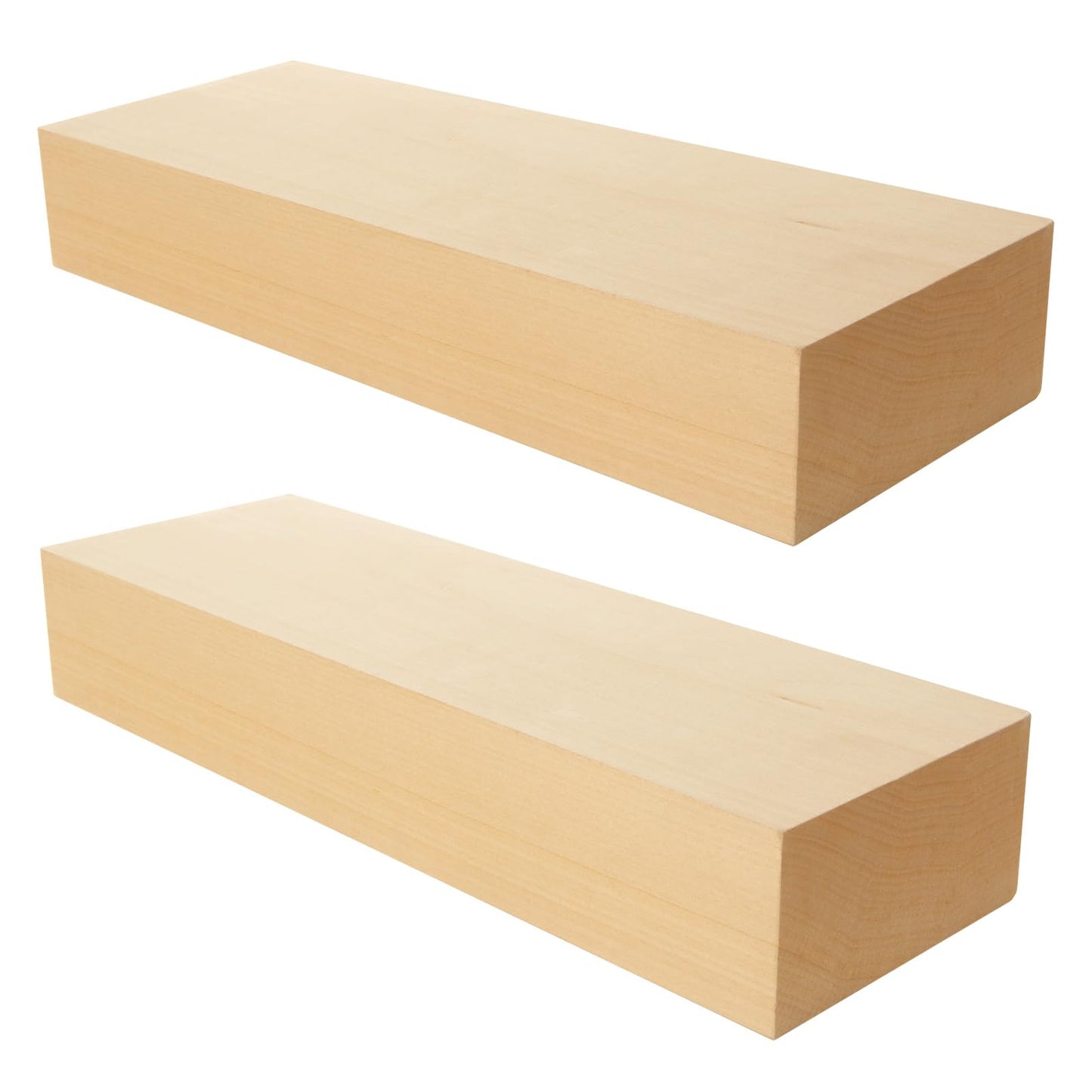 ACXFOND 2 Pack Unfinished Basswood Carving Blocks, 12x4x2Inch Large Bass Wood Blocks for Wood Carving for Home, Crafts, Arts, Christmas DIY Supplies