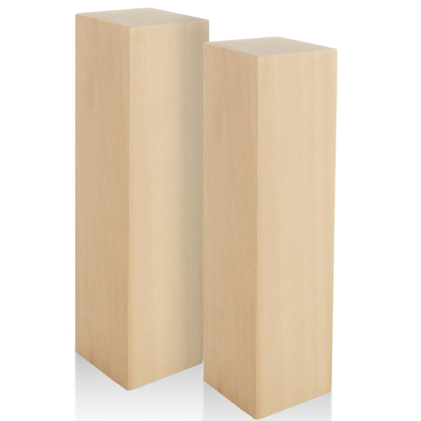 LDHHYH 2 Pack Basswood Carving Blocks, 12 x 3 x 3 Inch Unfinished Whittling Wooden Blocks, Unfinished Wood for DIY Carving Wood Craft