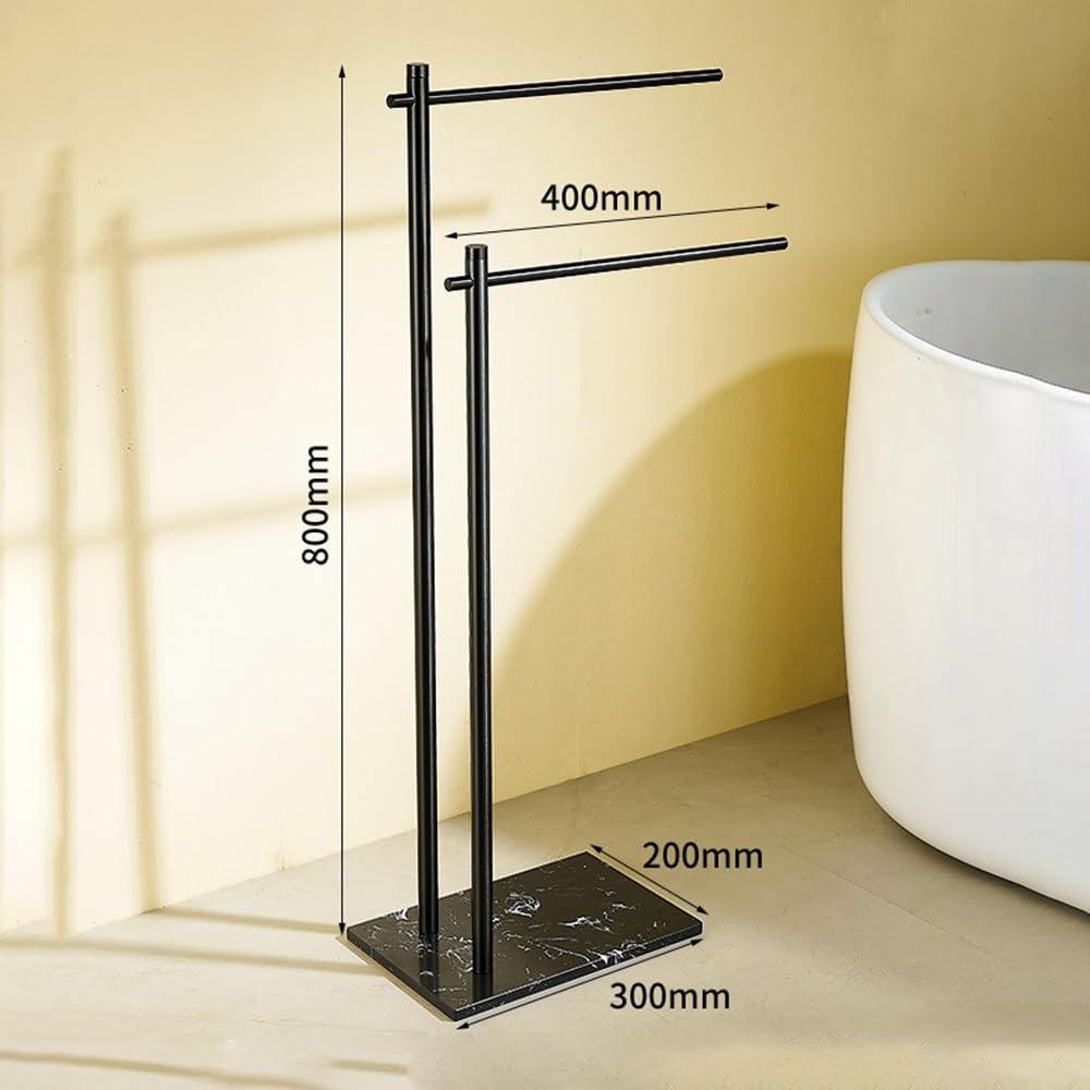 Towel Rack Bathroom Vertical Floor-Standing Marble Towel Rack Hotel Storage Toilet Bar Free Standing Rail