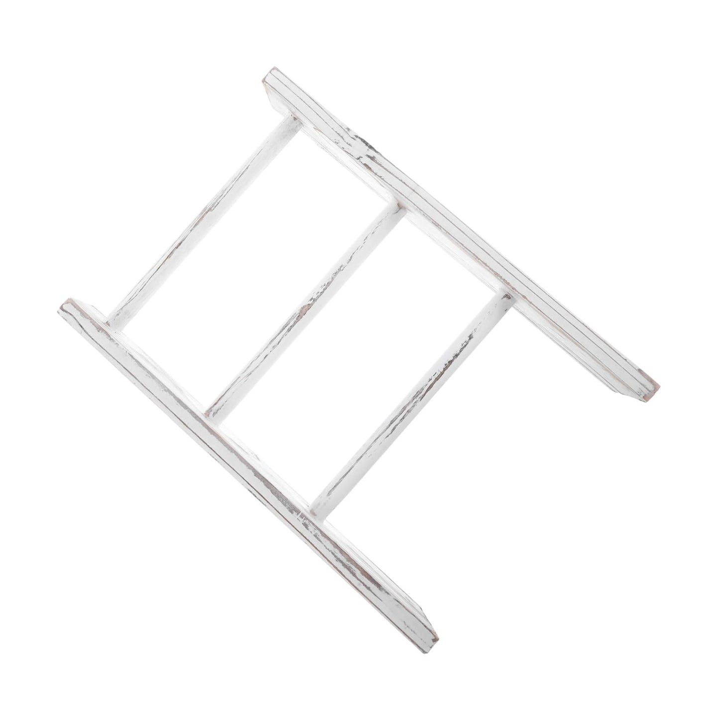 BUGUUYO Mini Ladder Towel Rack Rustic Bathroom Decor Farmhouse Bathroom Accessory Towel Drying Rack White