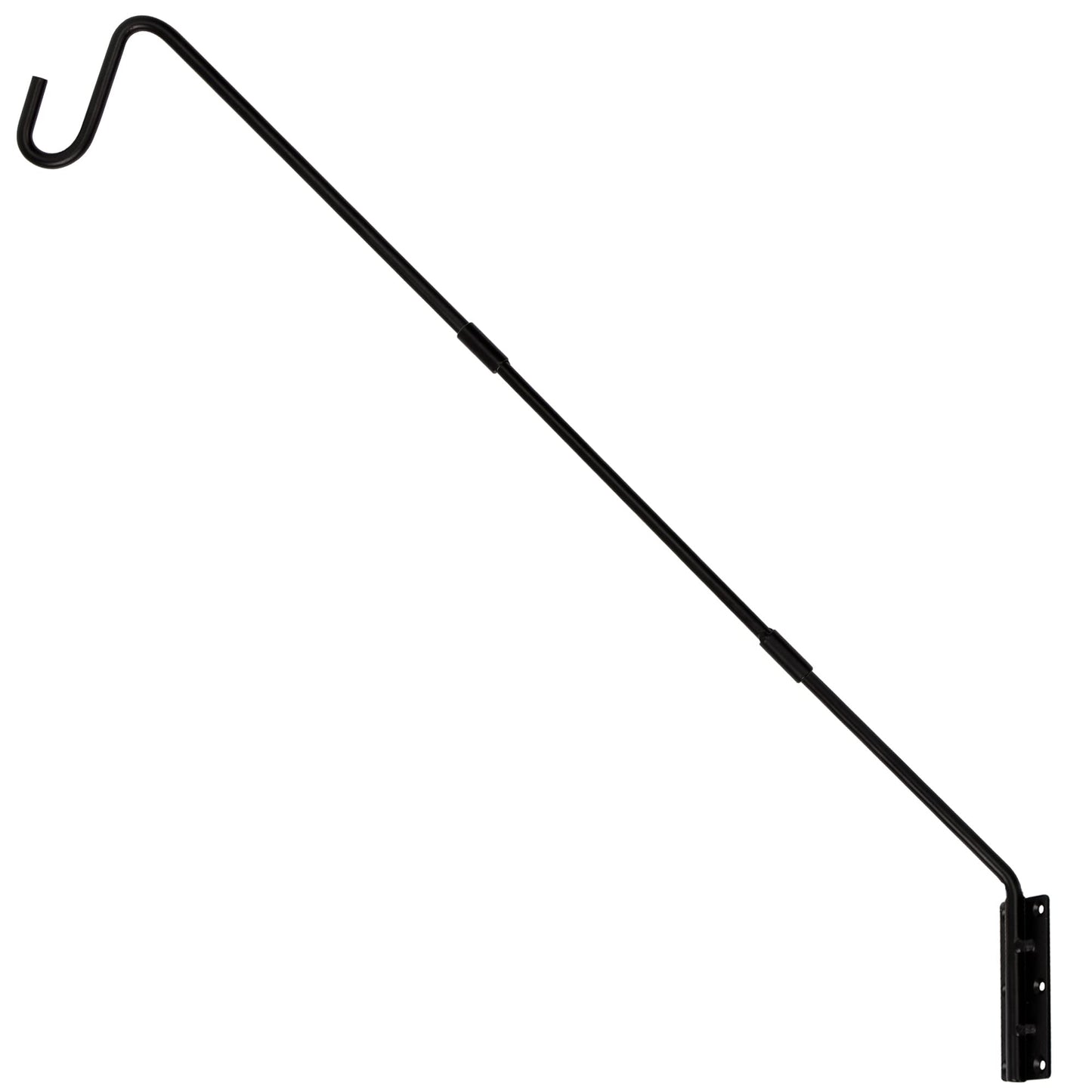 Juegoal Heavy Duty Deck Hook, 25 Inch or 36 Inch Wall Mounted Extended Reach Deck Hook Wall Pole Plant Bracket for Hanging Bird Feeder, Plants, Suet Baskets, Lanterns, Wind Chimes