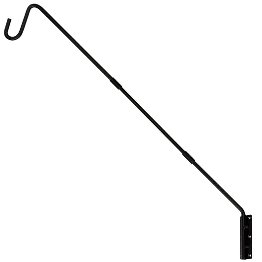 Juegoal Heavy Duty Deck Hook, 25 Inch or 36 Inch Wall Mounted Extended Reach Deck Hook Wall Pole Plant Bracket for Hanging Bird Feeder, Plants, Suet Baskets, Lanterns, Wind Chimes