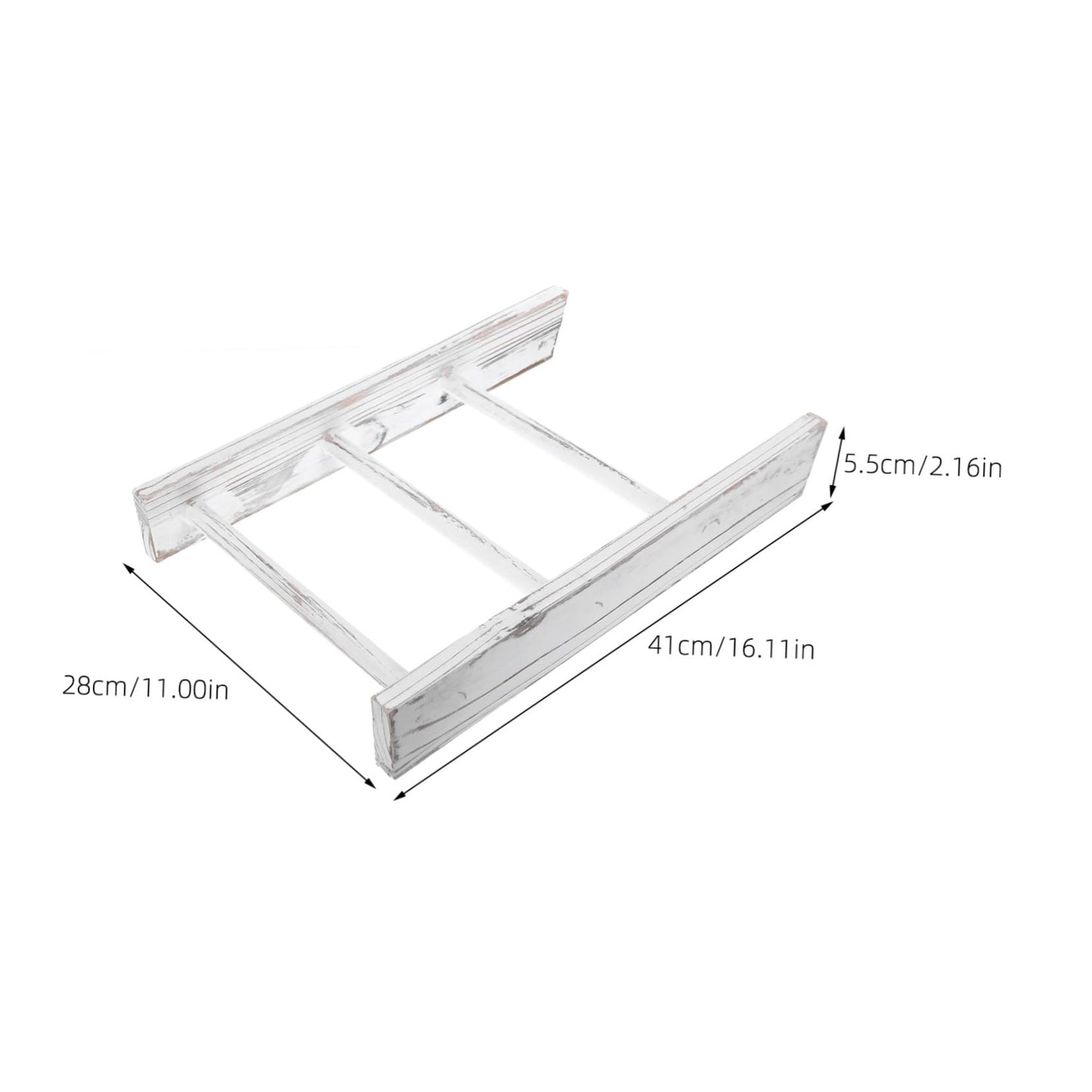 ADOCARN Miniature Ladder Towel Rack with Elegant White Finish Space Saving Rustic Tea Towel Holder for Kitchen Counter and Country Bathroom Decor Versatile Small Ladder Display and