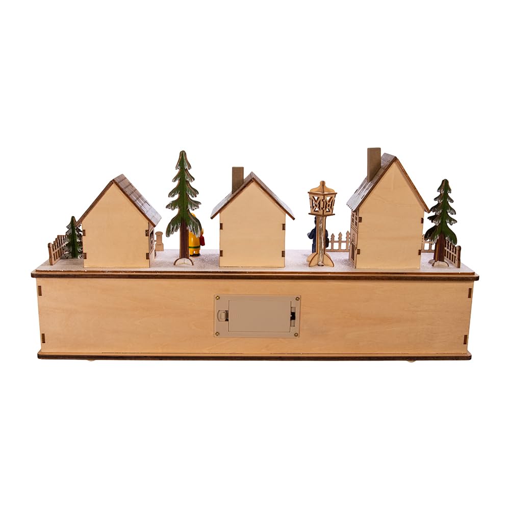 Kurt Adler Battery-Operated LED Wooden Village Houses
