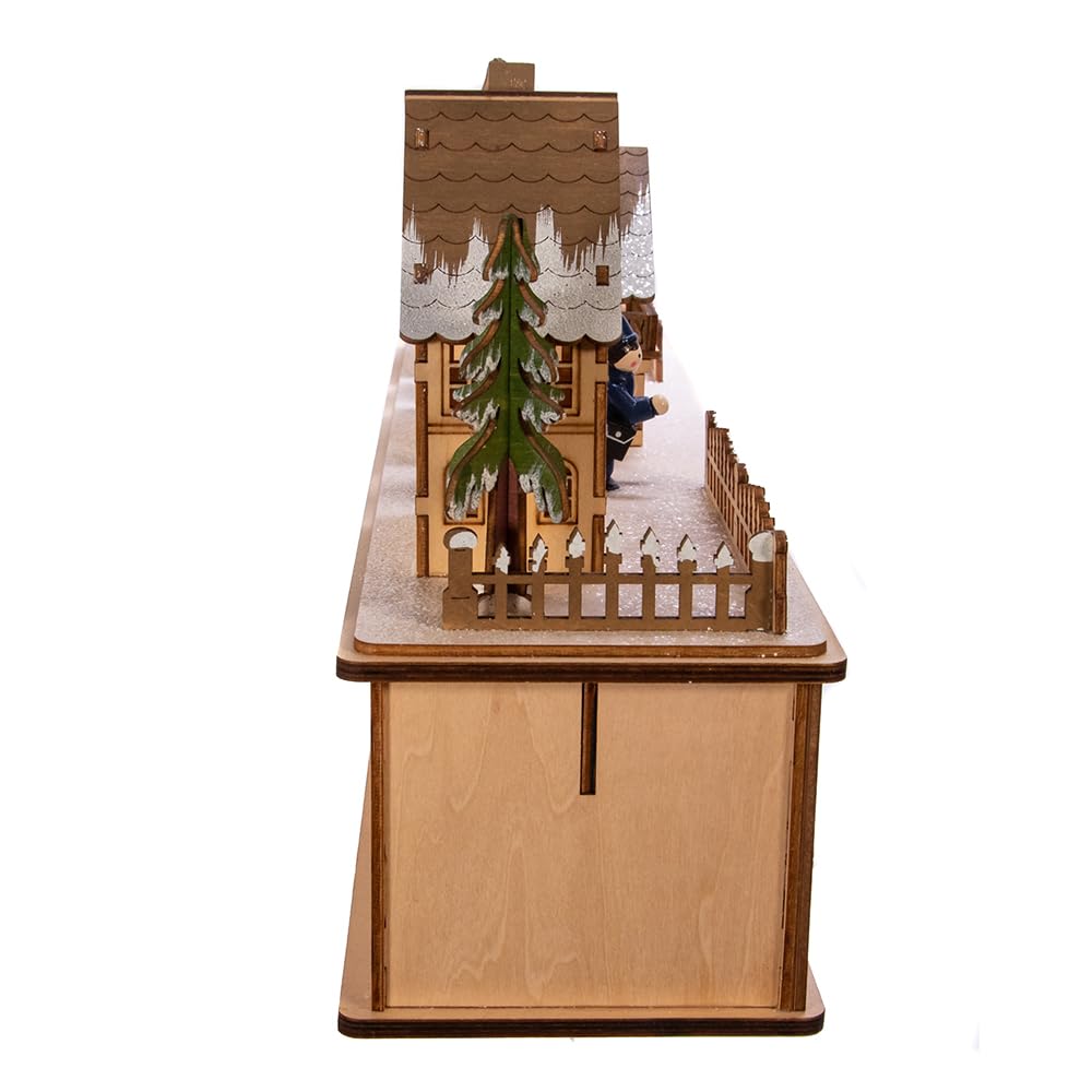 Kurt Adler Battery-Operated LED Wooden Village Houses