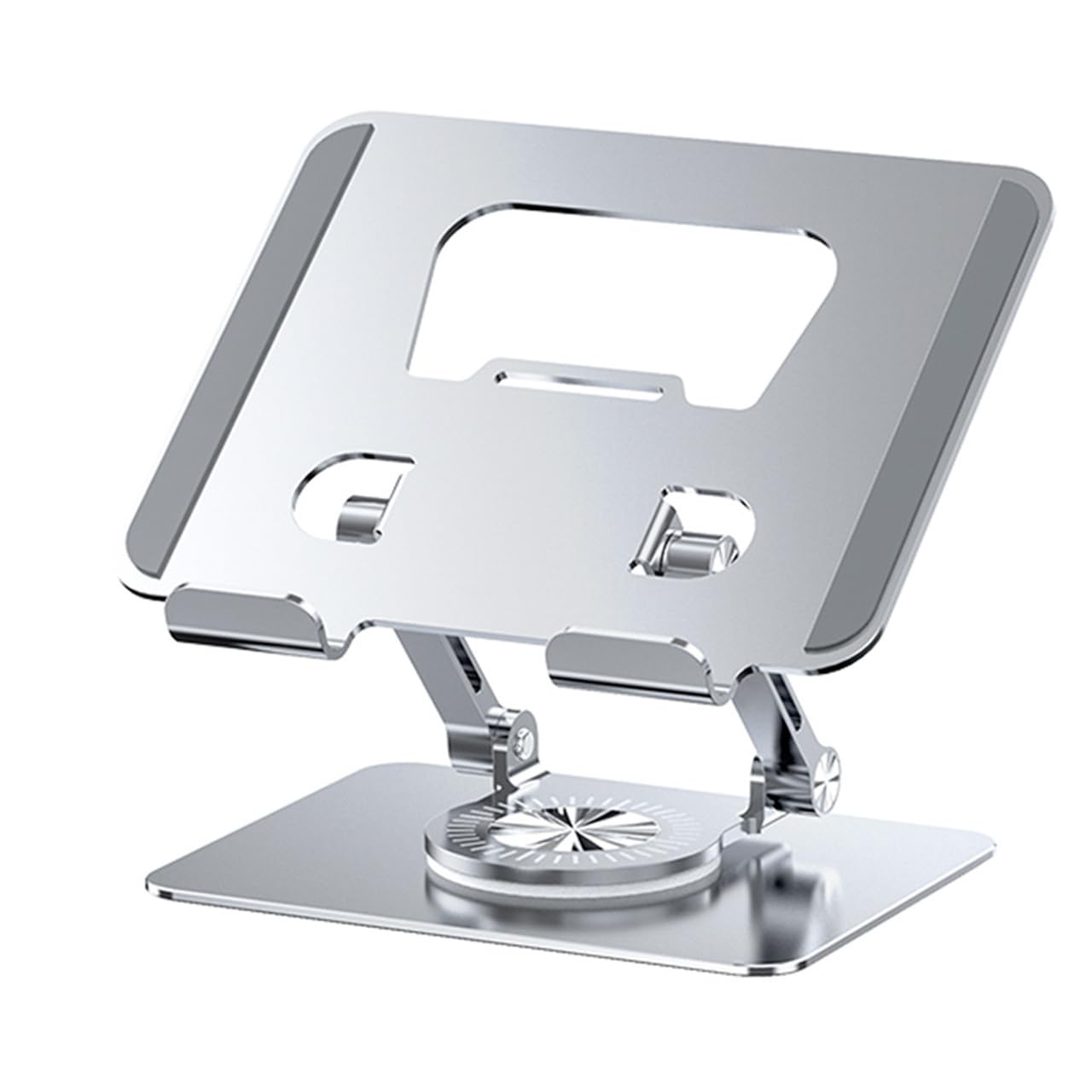 Adjustable Laptop Stand, Monitor Stand with 360 Degree Rotating Base, Ergonomic Laptop Base, Foldable Portable Laptop Stand Suitable for laptops/Tablets