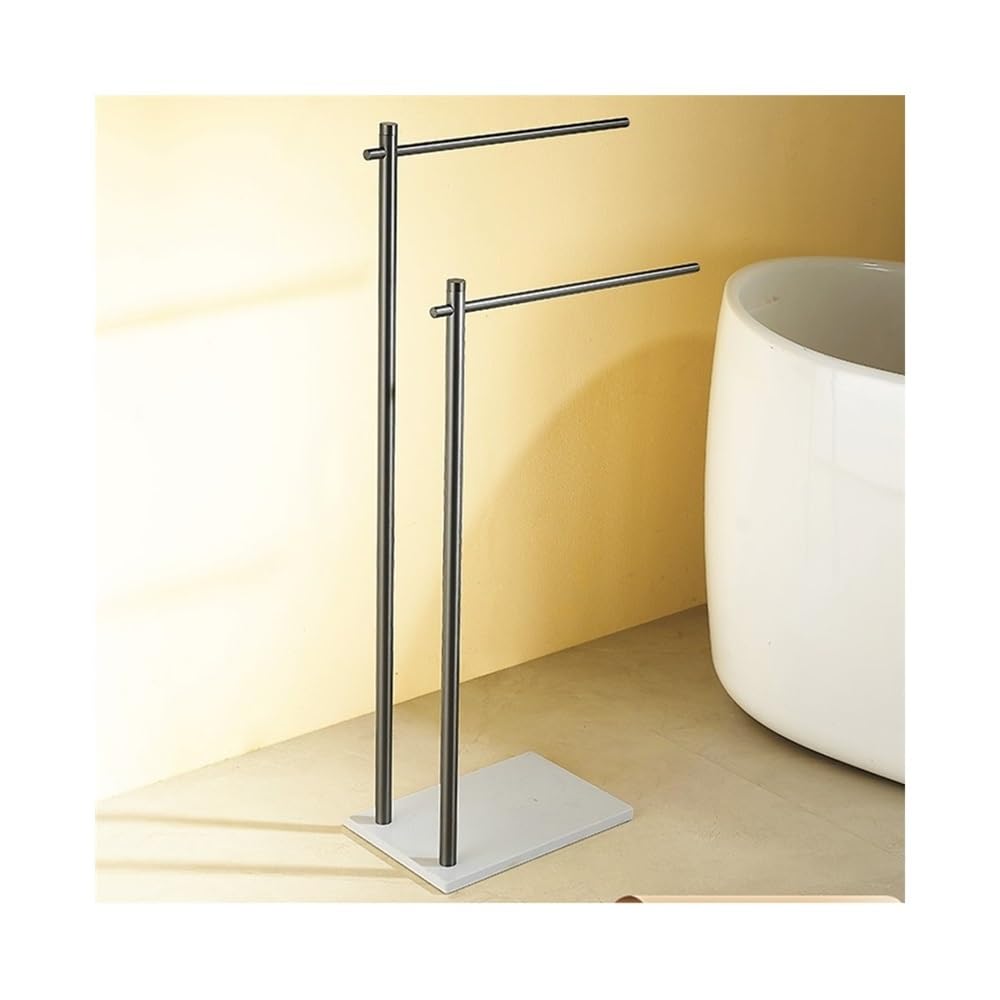 Towel Rack Bathroom Vertical Floor-Standing Marble Towel Rack Hotel Storage Toilet Bar Free Standing Rail