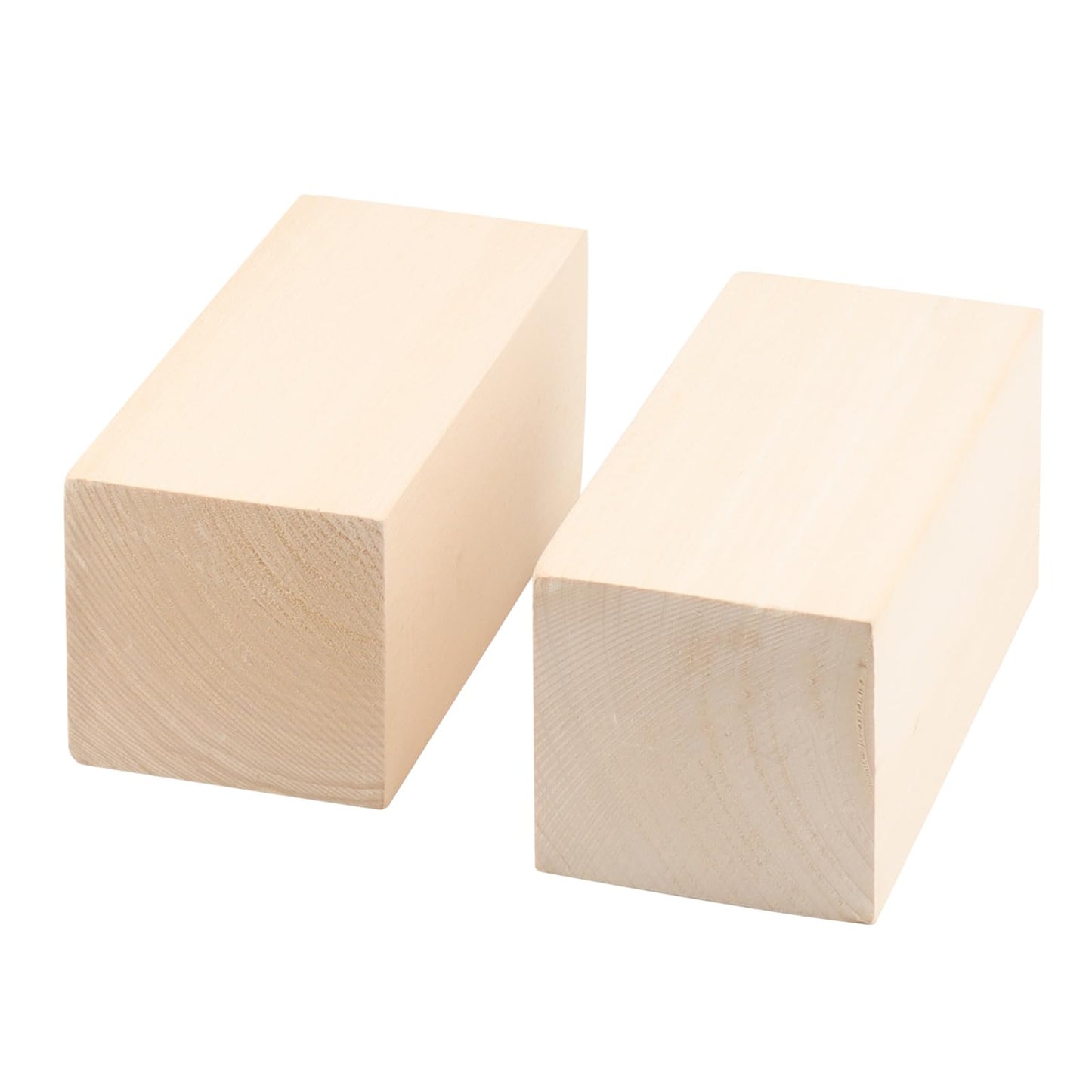 MUKCHAP 4 PCS 6 x 3 x 3 Inch Basswood Carving Blocks, Whittling Wood Blocks, Unfinished Basswood Carving Blocks for Beginners, DIY Crafting, Sculpture Artist