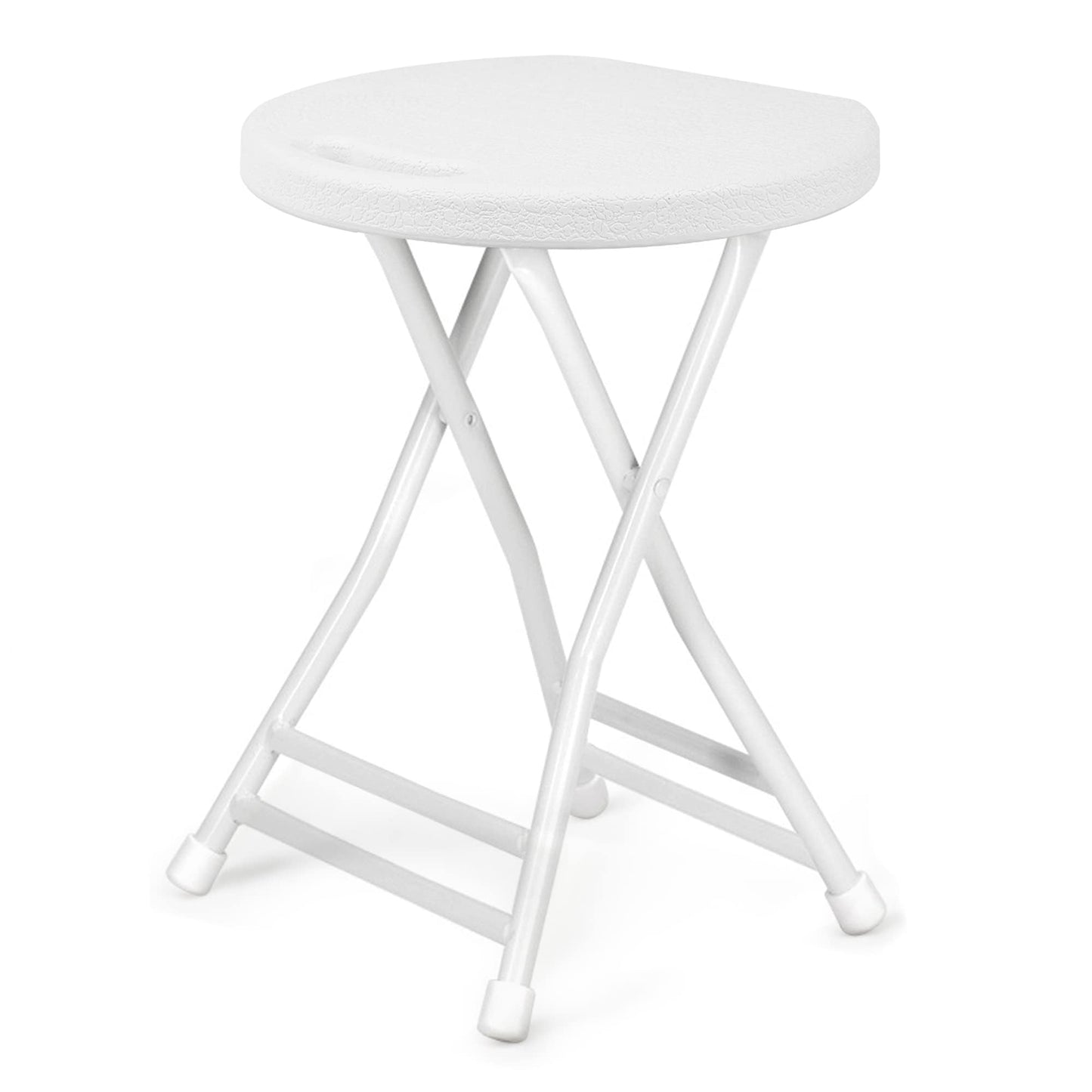 COOZMENT Folding Stool with Handle, Folding Chair,Folding Bar Stool with Non-Slip Feet,Indoor and Outdoor Foldable Stool for Adults(13"×11.5"×18")