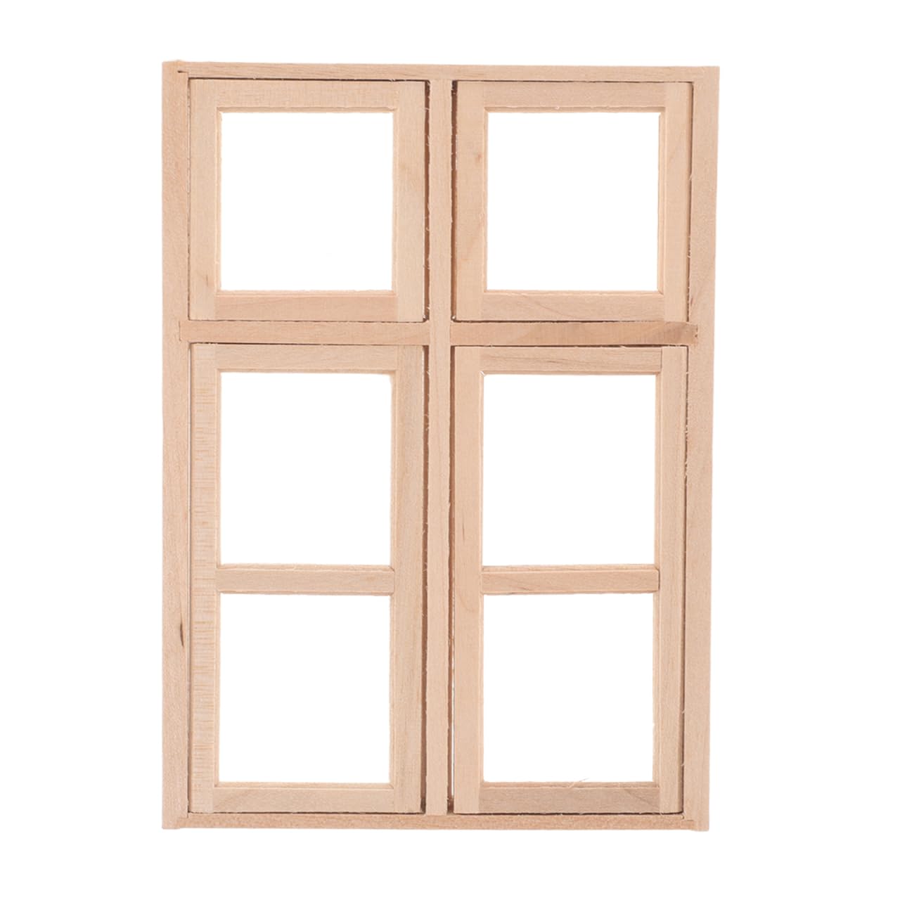Totority Dollhouse Doors and Windows Model 1 12 Scale Miniature Wooden Frame Door Window Accessory for DIY Craft Scenes Doll House Furniture Home Decoration Mini House Building