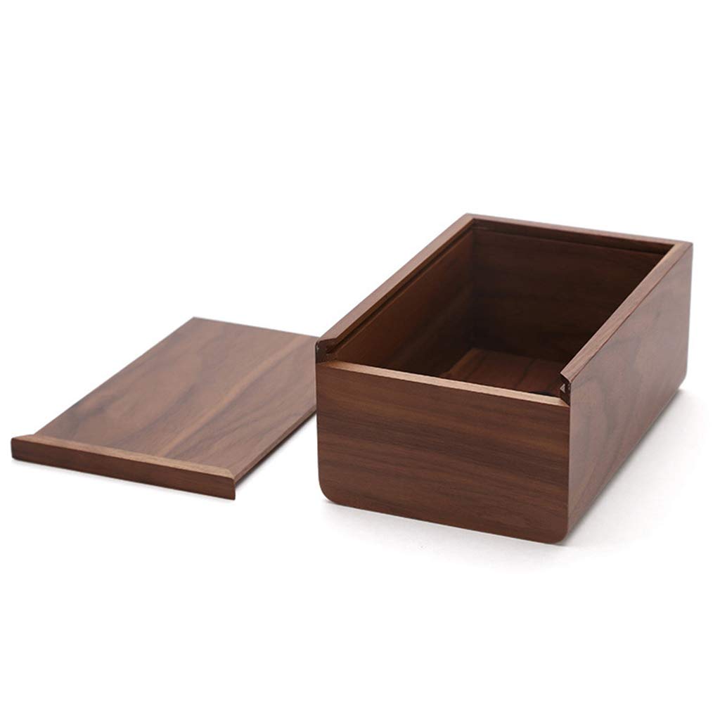 Walnut Tissue Box With Removable Lid Luxury Wooden Paper Holder Napkins For Case Living Room Coffee Table Desktop Drawer Box For Creative Solid Wood Desktop Storage Box Decoration Home Desk Napkins