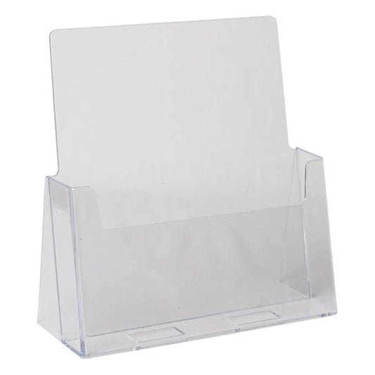 Dazzling Displays Clear Acrylic 8.5 x 11 Brochure Holder - Magazine Rack and Flyer Holder for Professional Use in Office, Reception, and Trade Shows