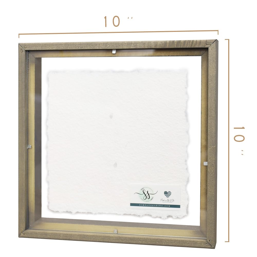 Simply Said, INC Floating Frames Inspirational Art - You Are Kind, You Are Amazing Stripes - 10 x 10 inch Wood Wall Decor - Made in USA - FAS1158