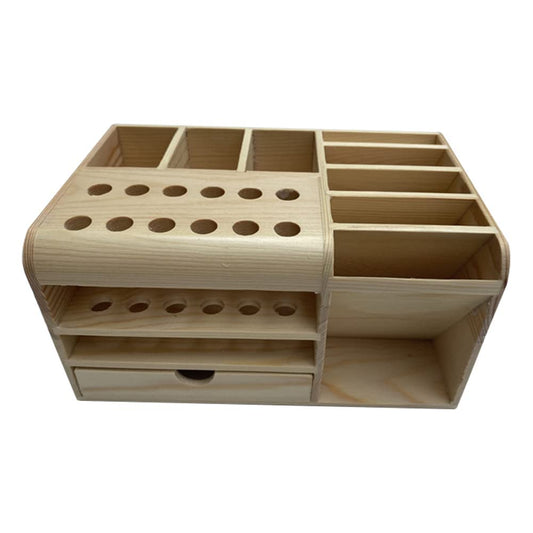 SUIDI Mutifunctional bamboo Wooden Storage Box Desktop Phone Repair Screwdriver Tweezers Holder Phone Parts Organizer Tool Organizer