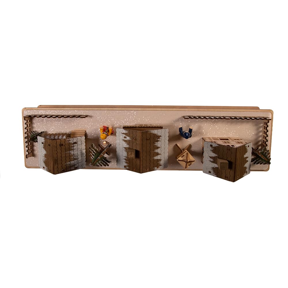 Kurt Adler Battery-Operated LED Wooden Village Houses