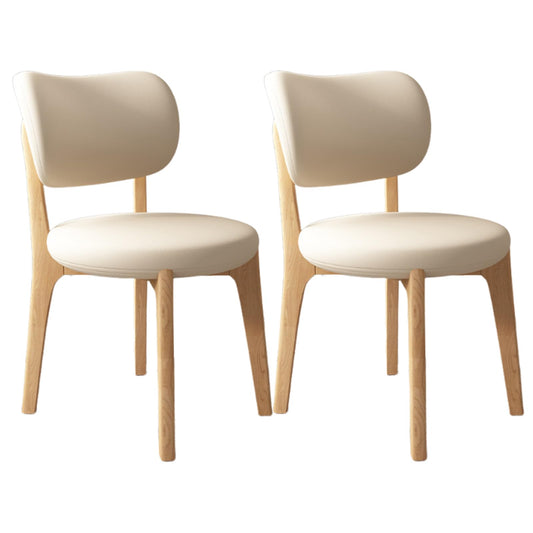 JS Space Solid Wood Dining Chairs Kitchen Chairs Set of 2 Mid Century Modern Dining Chairs with Wooden Frame and Upholstered Farmhouse Dining Room Chairs for Kitchen,Living Room