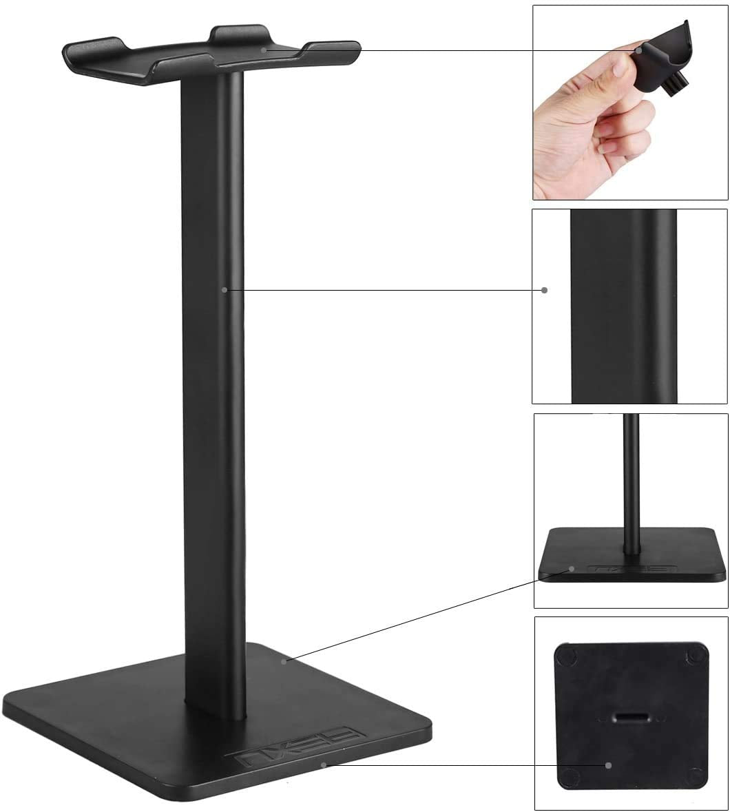 YouCut Headphone Stand, Universal Aluminum Holder Showing Display Hanger for HyperX Cloud II Gaming Headset, Microsoft Xbox One Chat, Turtle Beach Recon, Sony Headset 2.0 and More