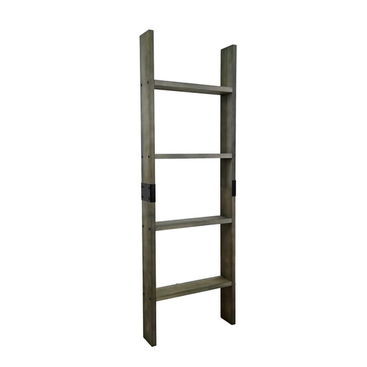 FixtureDisplays 4-Foot Rustic Farmhouse Blanket Ladder, Wall-Leaning Decorative Wood Ladder Rack